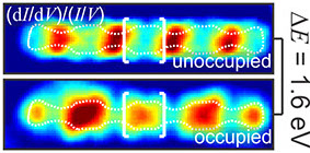 Iron-based trinuclear metal-organic nanostructures on a surface with local charge accumulation